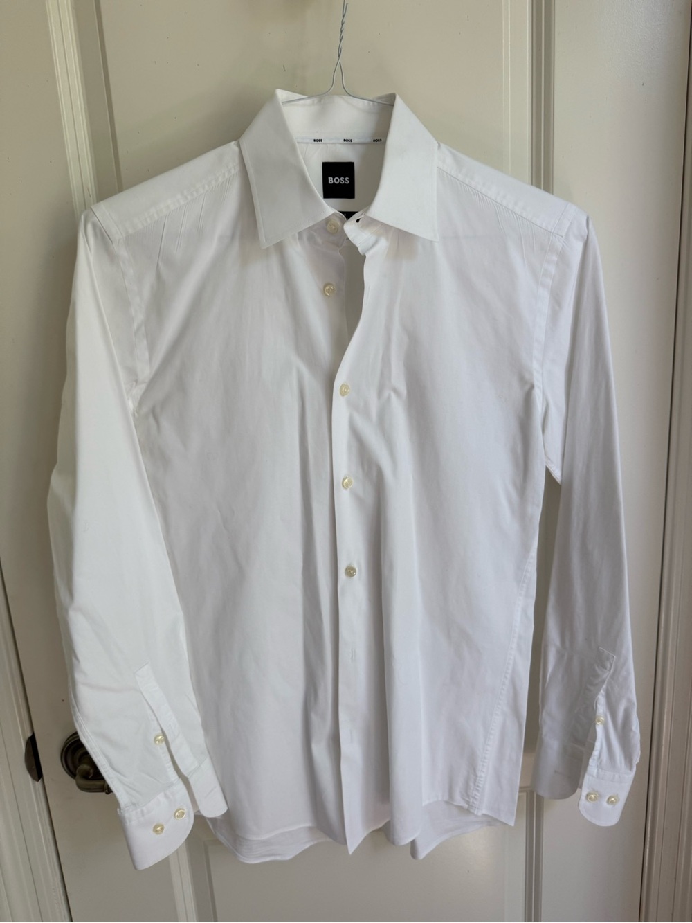 BOSS Men's Classic White Dress Shirt